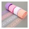 BAN.P 10Yard/Lot Cotton Lace Trim Fabric Craft DIY Natural Lace Ribbon Sewing Clothing Embroidery Wedding Party Accessories (Color : Purple, Size : Width: 40mm) view 2