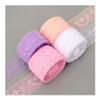 BAN.P 10Yard/Lot Cotton Lace Trim Fabric Craft DIY Natural Lace Ribbon Sewing Clothing Embroidery Wedding Party Accessories (Color : Purple, Size : Width: 40mm) view 3