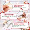 FEBSNOW 16 Pieces 3 Inch Embroidery Hoops Adjustable Bamboo Circle Cross Stitch Hoop Ring Bulk Wooden Round Embroidery Hoop for Art Craft Handy Sewing and Christmas Tree Decoration view 3