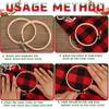 FEBSNOW 16 Pieces 3 Inch Embroidery Hoops Adjustable Bamboo Circle Cross Stitch Hoop Ring Bulk Wooden Round Embroidery Hoop for Art Craft Handy Sewing and Christmas Tree Decoration view 4