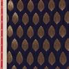 The Design Cart Dark Blue Golden Floral Motifs Silk Brocade Fabric for Arts & Crafts, DIY, Sewing, and Other Projects, Width 44 Inches Package of 10 Metre HP-21001518-8 view 3