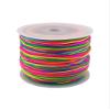 Glory Qin 109 Yards Nylon Rope Decorative Rope Beaded String Kumihimo, Beaded, Tassel, Jewelry Making Chinese Knot (0.8mm, Rainbow) view 1