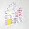 Personalized School Money Envelopes - Custom Teacher Envelopes - Notes to Teacher Envelope - Lunch Money Envelopes Class Trip Send Money to School Supplies (7 - Pencil, Quantity of 10) view 4