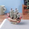 ki-gu-mi One Piece Red Force Ship Model - One Piece Model Kit Series - Japanese Miniature Wooden 3D Puzzle for Adults and Teens - Fun DIY Wood Craft Kits for Adults and Kids view 2