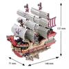 ki-gu-mi One Piece Red Force Ship Model - One Piece Model Kit Series - Japanese Miniature Wooden 3D Puzzle for Adults and Teens - Fun DIY Wood Craft Kits for Adults and Kids view 3