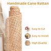 18" Width Cane Webbing Rattan Webbing 3.3Ft Natural Rattan Caning Material for Cabinet,Chair,Dresser, Furnitur,with 3/7.5" Groove Chair Caning view 2