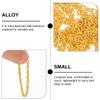 jojofuny 25pcs Mini Gold Necklaces Chains for Doll: Golden Necklace Chains for Doll Dress Up Decor Photo Props, Dollhouse DIY Accessories view 3