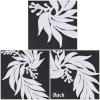 GORGECRAFT 2 Pairs 4PCS Embroidered Patches Iron Leaf Flowers Lace Applique Flowers Nature Patches Suitable for Clothes Dress Hat Pants Sewing Craft Decoration(White) view 4
