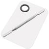 ISCRIO Professional Pro Stainless Steel Makeup Palette, Professional Cosmetic Mixing Makeup Palette Spatula Makeup Artist Tool, 1.0 Count view 2