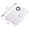ISCRIO Professional Pro Stainless Steel Makeup Palette, Professional Cosmetic Mixing Makeup Palette Spatula Makeup Artist Tool, 1.0 Count view 3
