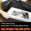 Cupohus 19" x 25" Lightweight Art Portfolio Bag (Edition 2.0) with Outer Pockets and Handle, Student Carry Transport Storage Bag for 18" x 24" Artworks view 2