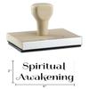 Infusion Spiritual Awakening Rubber Stamp, 2 X 4'' Wood Stamp view 4
