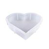 Coaster Silicone Molds, Large Silicone Resin DIY Molds, Flexible Heart-Shape Resin Silicone Molds for Flower Preservation, Resin Art, Casting Resin, Epoxy Resin, DIY Wedding, White, 8.7*7.87*2.05inch view 1