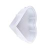 Coaster Silicone Molds, Large Silicone Resin DIY Molds, Flexible Heart-Shape Resin Silicone Molds for Flower Preservation, Resin Art, Casting Resin, Epoxy Resin, DIY Wedding, White, 8.7*7.87*2.05inch view 3