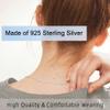 VANBARIS Sterling Silver Necklace Extenders for Women Silver Chain Extension Bracelet Extender Sterling Silver Chain Extenders for Necklaces 3 Piece Set (2, 4, 6 inch) view 2