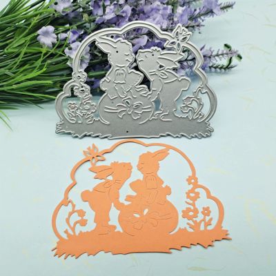 Cute Easter Bunny Metal Die Cuts, Cutting Dies for Card Making Clearance, Embossing Dies for Scrapbooking, DIY Album Paper Cards Decoration