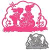 Cute Easter Bunny Metal Die Cuts, Cutting Dies for Card Making Clearance, Embossing Dies for Scrapbooking, DIY Album Paper Cards Decoration view 3