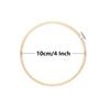 Cldamecy 12 Pieces 4 inch Embroidery Hoops,Round Bamboo Adjustable Circle Frame Cross Stitch Hoops for Christmas Ornament,Embroidery,Decoration,Art Craft and DIY Project view 2
