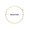 Cldamecy 12 Pieces 3 inch Embroidery Hoops,Round Bamboo Adjustable Circle Frame Cross Stitch Hoops for Christmas Ornament,Embroidery,Decoration,Art Craft and DIY Project view 2