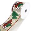 Frosty Christmas Truck Wired Ribbon, 2-1/2-Inch, 10-Yard view 1