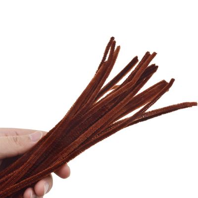 HAHIYO 12inches*6mm Brown 70PCs Pipe Cleaner Craft Chenille Stem Extra Long Chenille Cleaner Pipe Stem Stable&Soft Craft Supplies Set for Creative DIY Arts Craft Project DIY Art Supplies