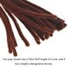 HAHIYO 12inches*6mm Brown 70PCs Pipe Cleaner Craft Chenille Stem Extra Long Chenille Cleaner Pipe Stem Stable&Soft Craft Supplies Set for Creative DIY Arts Craft Project DIY Art Supplies view 4