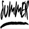 Infusion Summer Rubber Stamp, 1 X 2'' Wood Stamp view 2