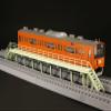 PLUMPMOA MS063 HO Gauge 1/80 Washstand Unassembled Paper Kit Resale Diorama Supplies view 3