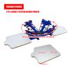 TIANIUSEEN 4 Color 2 Station Screen Printing Kit Silk Printing Press Equipment Material Micro-Registration Silk Screen Press Printer for T-Shirt DIY view 2