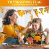 Shimeyao 60 Pieces Thanksgiving Fabric Bundles 10 x 10 Inch Thanksgiving Leaves Pumpkin Patchwork Squares Fabric for Harvest Holiday DIY Craft Sewing Quilt Material Handmade view 4