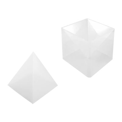 FOMIYES 1set Pyramid Silicone Molds for Crafting Create Unique Art and Ornaments Versatile Pyramid Decor Molds Includes Base for Easy Use