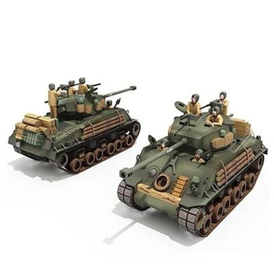 1:30 Scale M4A3E8 America fury medium tank Sherman fury 3D Paper model kit Toy Kids Gifts