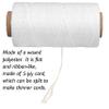 The Beadsmith Artificial Sinew Waxed Thread Flat Polyester Craft String, White Color, 5-Ply, 4-Ounce Spool, 131 yds / 394 ft, Durable & Splittable view 2