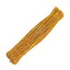 Queenbox 100 Pcs 0.6x30cm Colorful Fuzzy Chenille Stems Furry Metal Pipe Cleaners for DIY Arts Craft Making Christmas Birthday, Gold 02 view 1