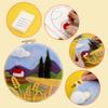 Needle Felting Kits Beginners, DIY Wool Needle Felting Starter Kit, Needle Felt Set with Picture Frame, Foam Pad, Felt Cloth and Instructions, Used for Home Decoration, Beginner, Art Craft(2 Sets) view 4