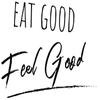 Infusion Eat Good Feel Good Rubber Stamp, 2 X 3 Wood Stamp view 2