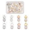 Pandahall 24pcs Silicone Earring Backs 4 Styles 11.2x6x5.5mm Soft Silicone Ear Nuts with Heart Shape Brass Findings for DIY Earring Accessories view 1