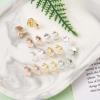 Pandahall 24pcs Silicone Earring Backs 4 Styles 11.2x6x5.5mm Soft Silicone Ear Nuts with Heart Shape Brass Findings for DIY Earring Accessories view 3