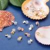 Pandahall 24pcs Silicone Earring Backs 4 Styles 11.2x6x5.5mm Soft Silicone Ear Nuts with Heart Shape Brass Findings for DIY Earring Accessories view 4