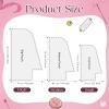 TXIN Set of 3 Purse Bag Pattern Template - 3 Sizes Clear Plastic Handbag Pre Cut on Fold Stencil for DIY Handmade Bag Making Supplies (5.7/7/8.7 Inch) view 2