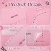 TXIN Set of 3 Purse Bag Pattern Template - 3 Sizes Clear Plastic Handbag Pre Cut on Fold Stencil for DIY Handmade Bag Making Supplies (5.7/7/8.7 Inch) view 3