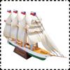 1:300 Esmeralda (BE-43) Chilean Navy Barquentine Ship Handcraft Paper Model Kit Toy Kids Gifts view 3