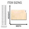 Unfinished Wood Kansas Shape State Craft up to 46" DIY 20" / 1/8" view 2