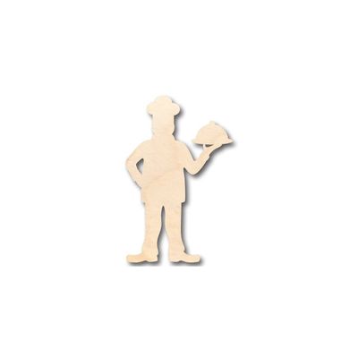 Unfinished Wood Chef Hat Shape Kitchen Craft up to 46" DIY 20" / 1/8"