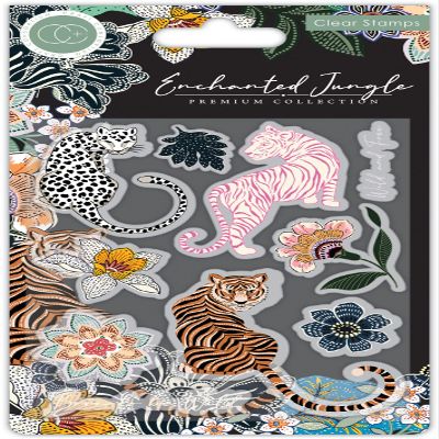Craft Consortium A5 Clear Stamps-Enchanted Jungle -CSTMP080