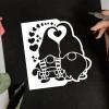 Valentine's Day Gnome Metal Die Cuts, Cutting Dies for Card Making Clearance, Embossing Dies for Scrapbooking, DIY Album Paper Cards Decoration view 4