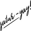 Infusion Satur-Yay Rubber Stamp, 1 X 2 Wood Stamp view 2