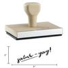 Infusion Satur-Yay Rubber Stamp, 1 X 2 Wood Stamp view 4