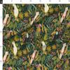 Spoonflower Fabric - Birds Palm Trees Flowers Rain Forest Tucan Cockatoo Tropical Printed on Organic Cotton Sateen Fabric Fat Quarter - Sewing Quilting Apparel Home Decor view 2