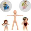 5 Piece Pre-Made Felt Body Frames 2.8 inch to Make Fairies, Mummies, Gnomes, Aliens Easier - Needle Felting Supplies view 3